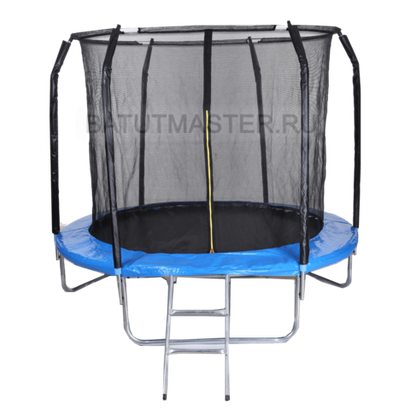 Батут для дома с сеткой 10 футов, внутренняя сетка и лестницей