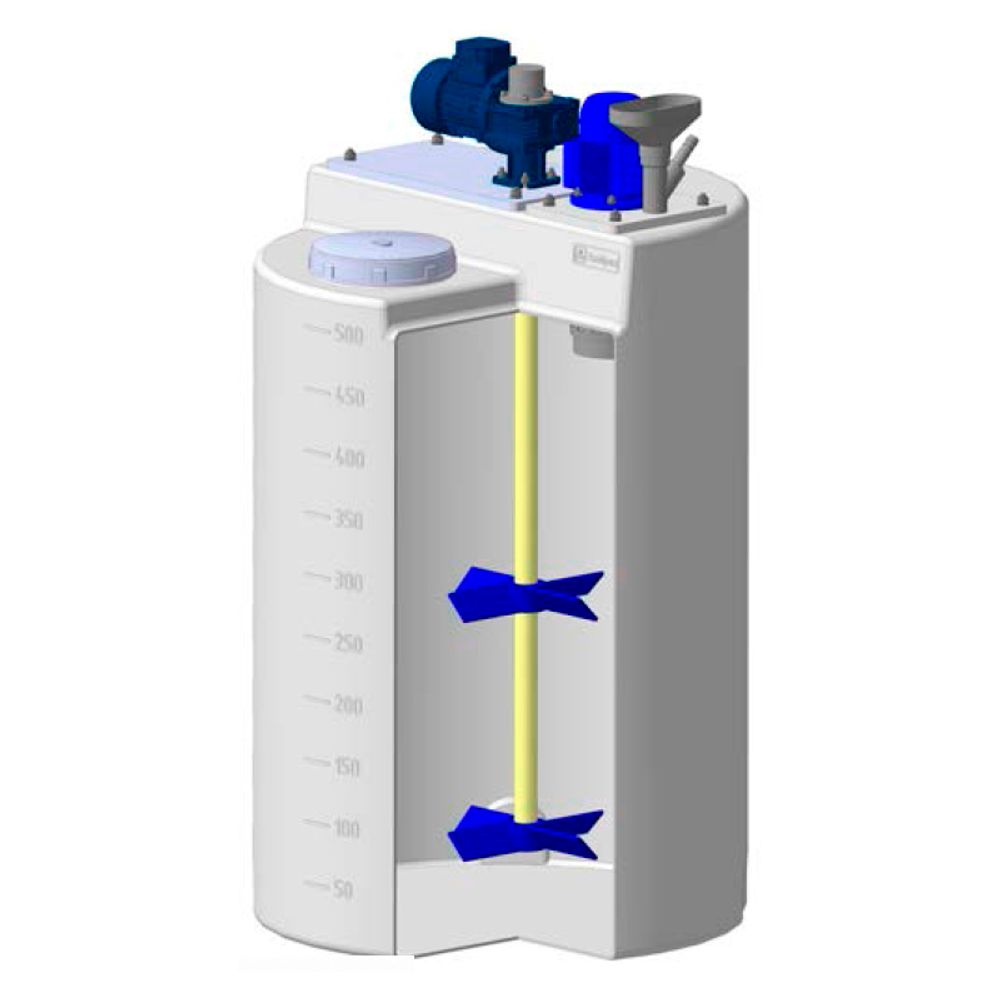 Установка для приготовления флокулянта для емкости дозировочной 500л ЭкоПром(800x800x1450см;0кг;) - арт.557736