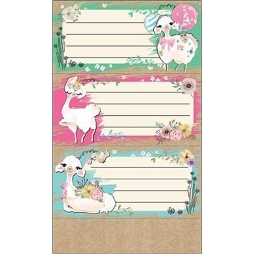 Наклейка 0200877 Наклейка на тетрадь "Ламы" 46022