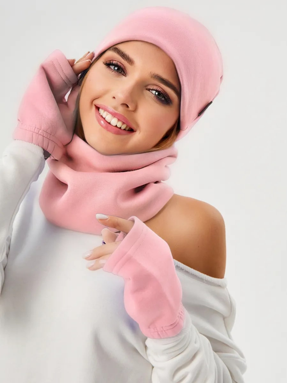 Снуд унисекс из футера с начесом