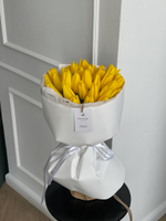 Букет из 35 желтых тюльпанов