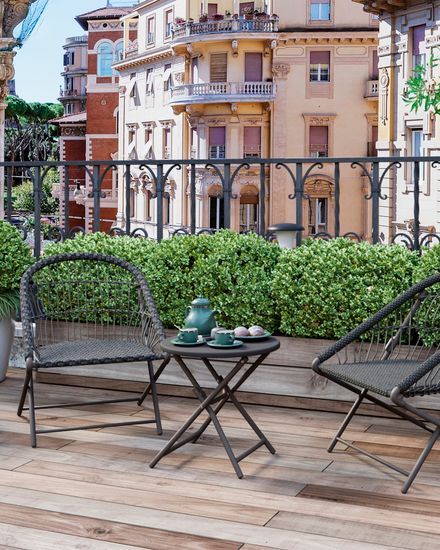 Комплект складной мебели для сада Soley тёмно-серый