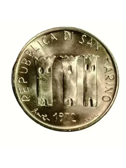 Монета Сан-Марино 500 лир (lire) 1972 год Женщина с младенцем