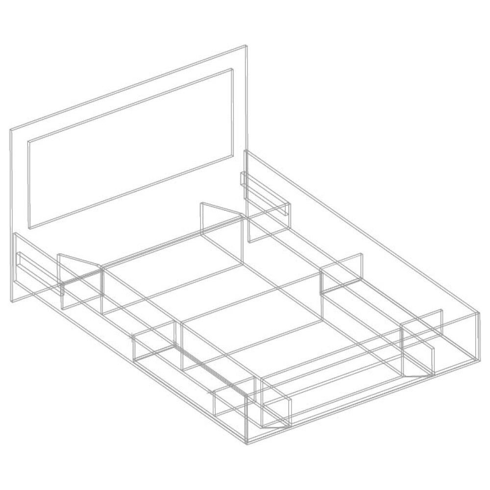 Кровать 1400 (без основания) "Вита