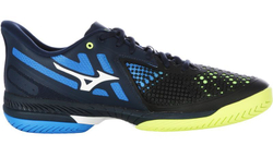 Мужские кроссовки теннисные Mizuno Wave Exceed Tour 5 AC - totalclipse/neolime/supersonic
