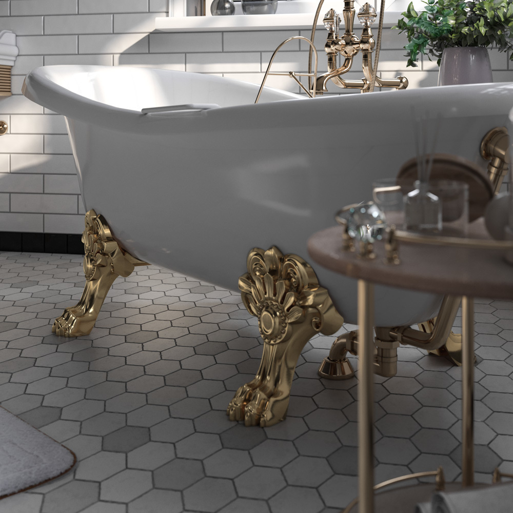 Ванна Migliore Bella на лапах "MIGLIORE" золото 170х80см  24625