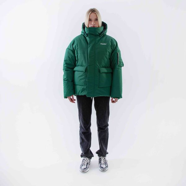Куртка DD24 зеленая - фото 8
