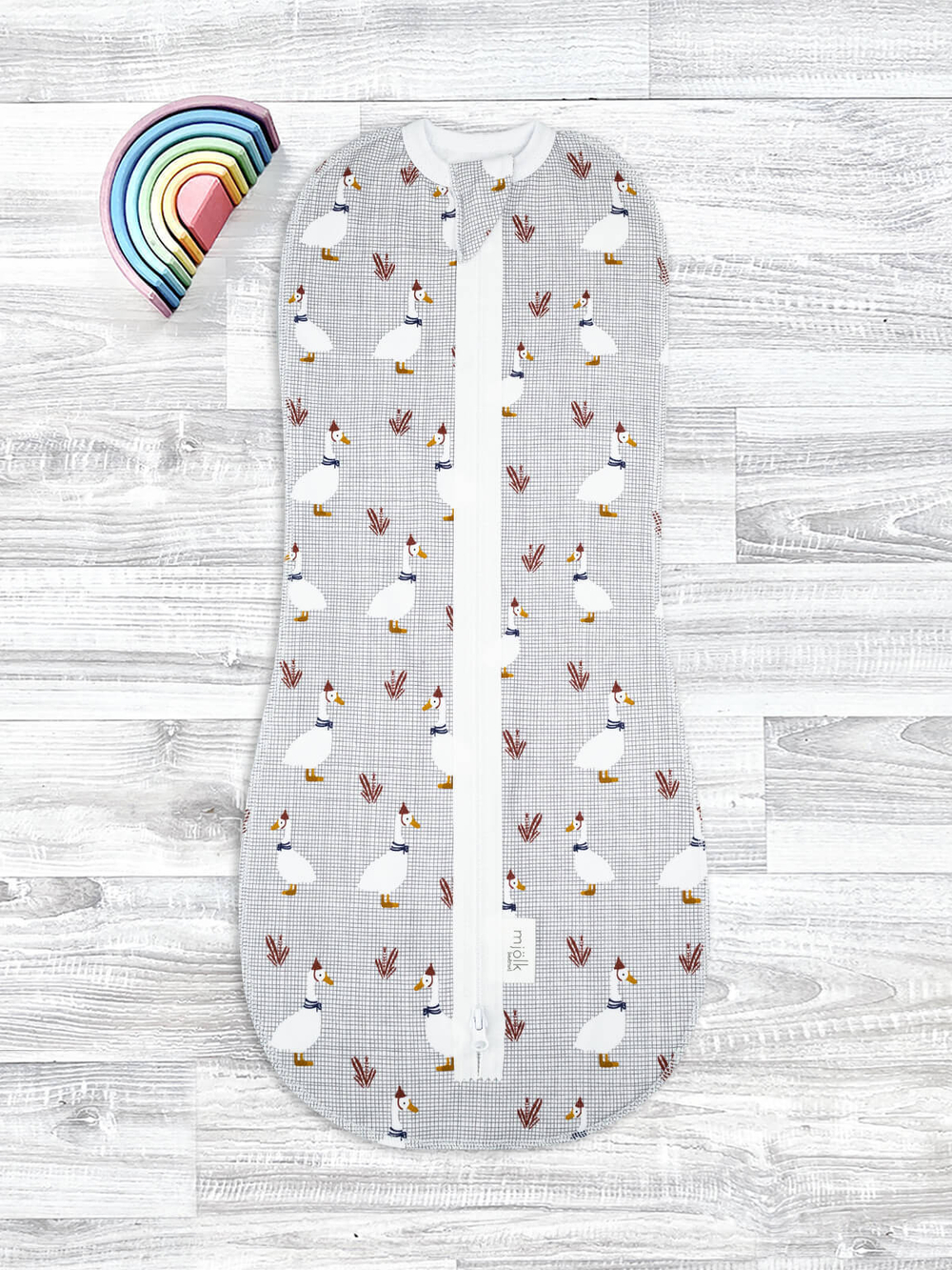 Пелёнка-кокон Mjölk Гуси, уценка