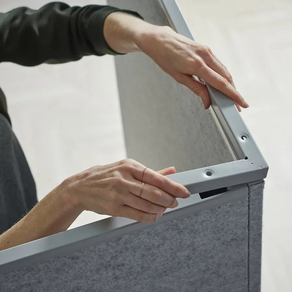 Перегородка - IKEA SIDORNA, 150x2x164см, светло-серый, СИДОРНА ИКЕА