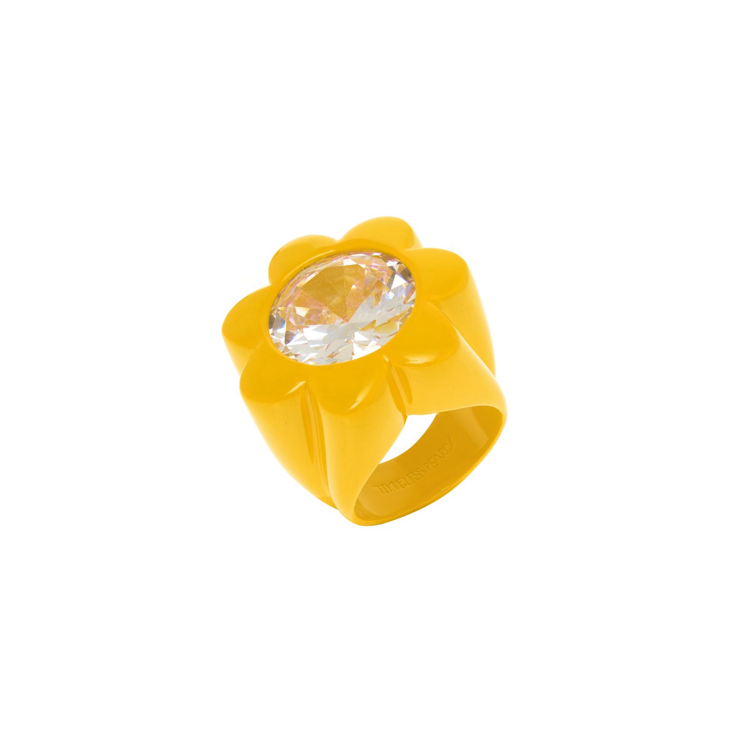 Кольцо Flower Shape Pvc Ring - Yellow