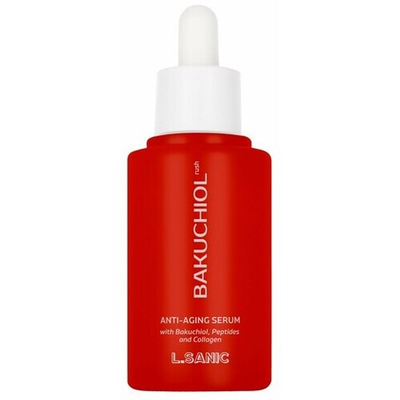 Антивозрастная омолаживающая сыворотка с бакучиолом, пептидами и коллагеном, 50мл, L.Sanic