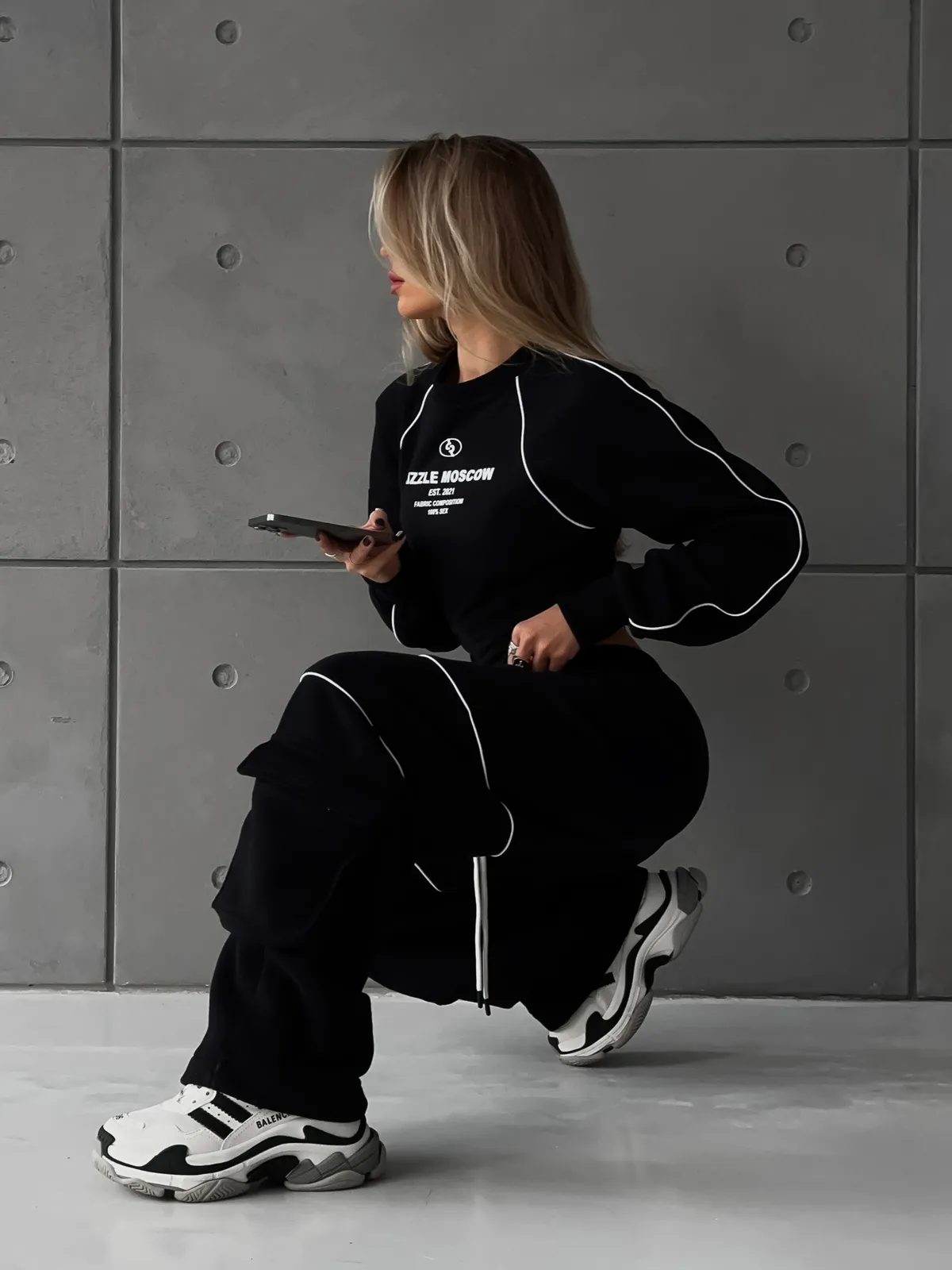 Брюки-карго из футера Universe