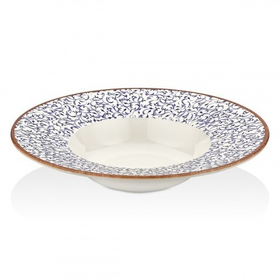 Тарелка для пасты,супа d=28 cм,480 мл, фарфор,серия "Tinta Edera" By Bone