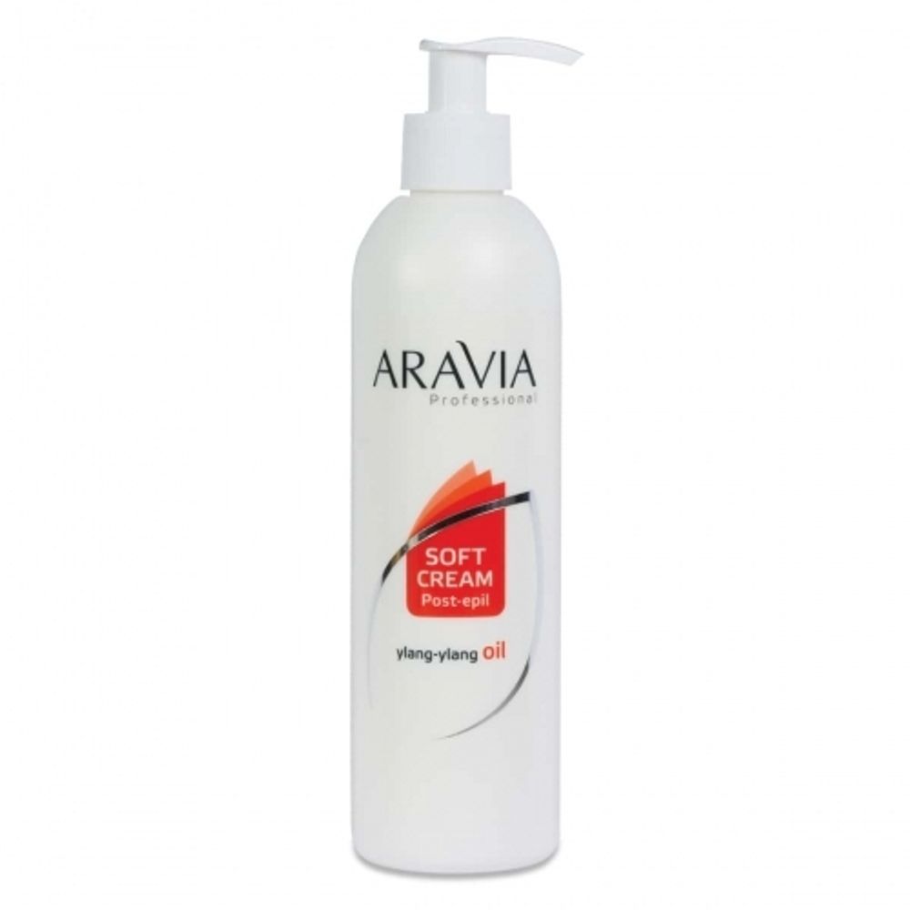 Сливки с маслом иланг-иланг для восстановления pH кожи Aravia, с дозатором, 300 мл.