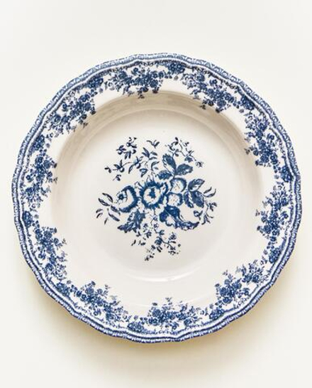Zara Home тарелка глубокая из фаянса, цвет синий, 23 см · 2460/201