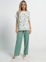 Костюм брючный Наше лето (мятно-молочный) К15717-8М LT Collection