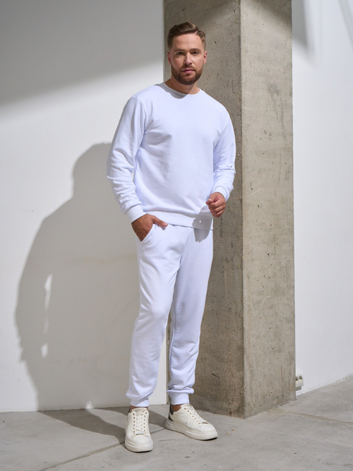 Свитшот ПРЕМИУМ белый без начеса