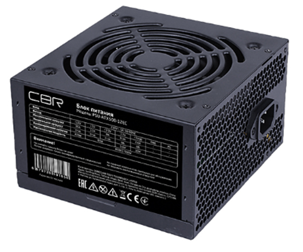 Блок питания ATX CBR PSU-ATX500-12GM