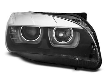 Передние фары tube light black для BMW X1 E84