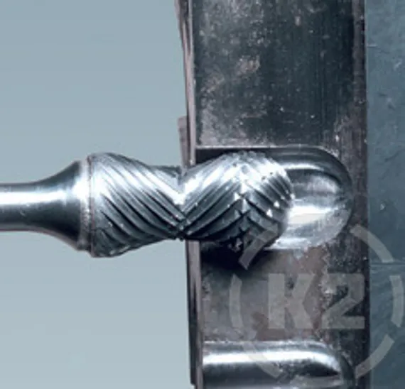 Комбинированная борфреза Karnasch Curve + Цилиндр со сферическим концом с торцовыми зубьями