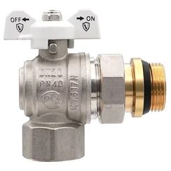 Кран VIEIR шар. с амер. с кольцевым уплотнением 1/2 угловой VER47A