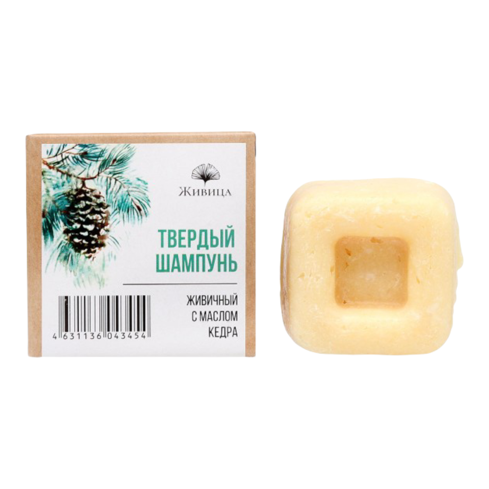 ТВЕРДЫЙ ШАМПУНЬ "ЖИВИЧНЫЙ" 50гр (Живица)
