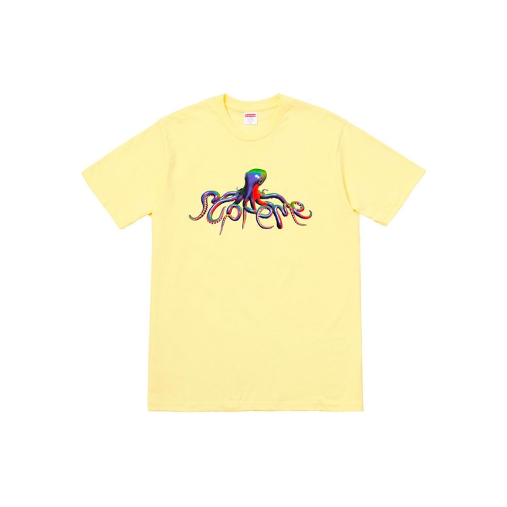 Supreme SS18 Tentacles Tee Pale Yellow T