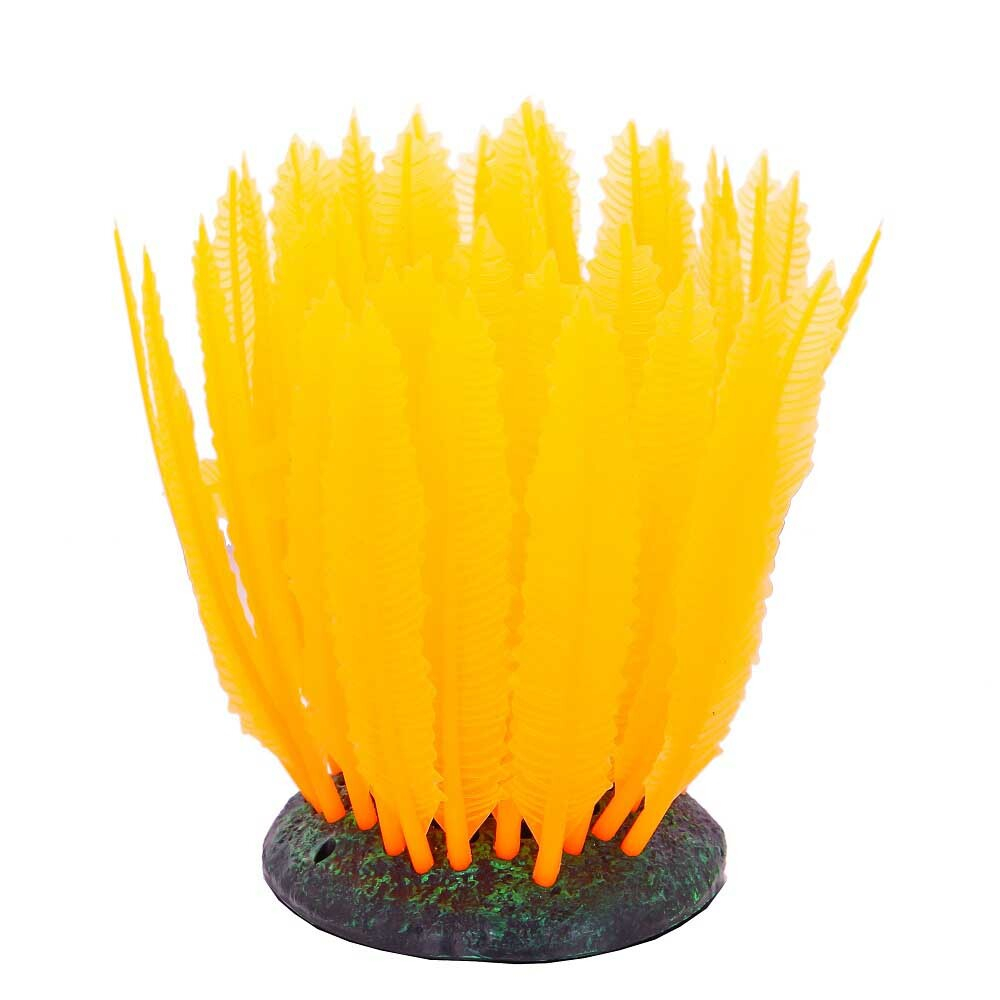 Gloxy декорация флуорисцентная "Морская лилия оранжевая" 10х7,5х11см