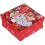 Коробка подарочная «Веселый Дедушка» 15,5*15,5*7,5 см