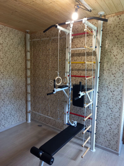 Монтаж шведской стенки Sv Sport враспор