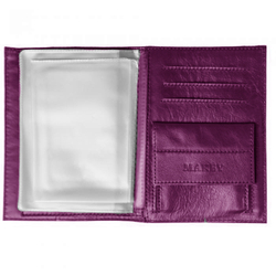 Обложка для документов "3 в 1" | Геометрия | Фуксия