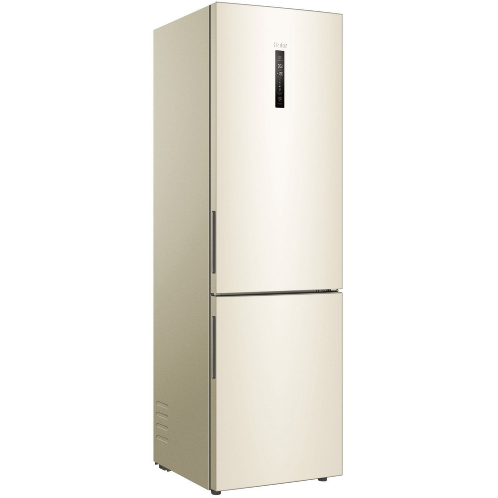 Холодильник двухкамерный Haier C4F640CCGU1 однокомпрессорный, No frost, ЖК дисплей, 400 л, бежевый. Товар уцененный