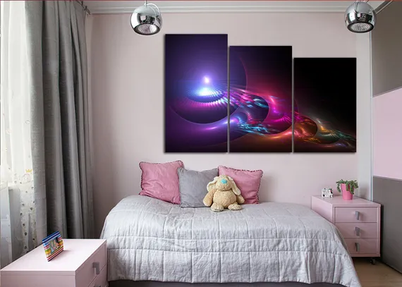 Модульная картина "Блики лучей"