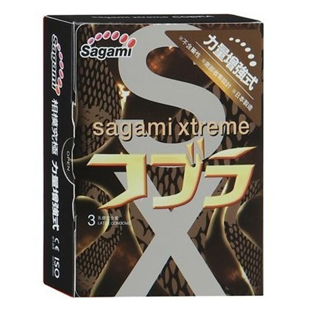 Суженные к основанию презервативы Sagami Xtreme Cobra