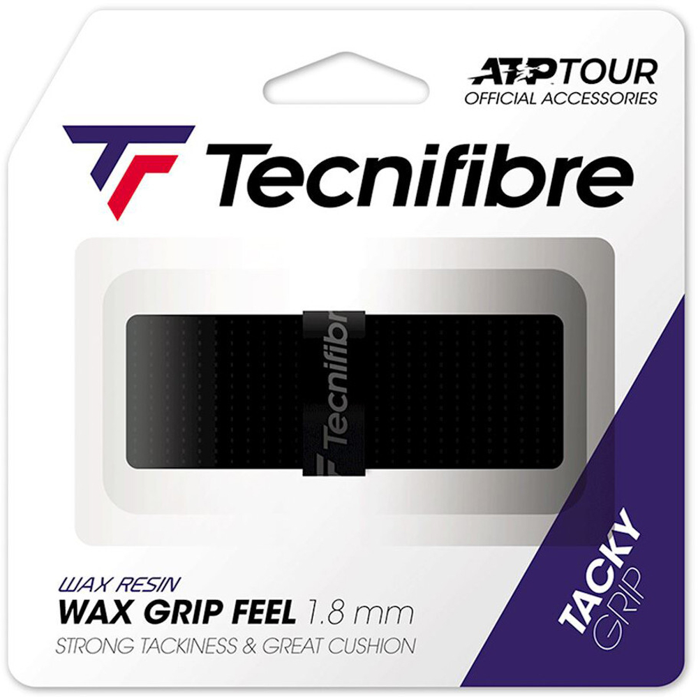 Теннисные намотки базовые Tecnifibre Wax Grip Feel 1P - черный