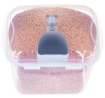 Контейнер для муки прозрачный 5 л с мерной ложкой 180 мл М1183