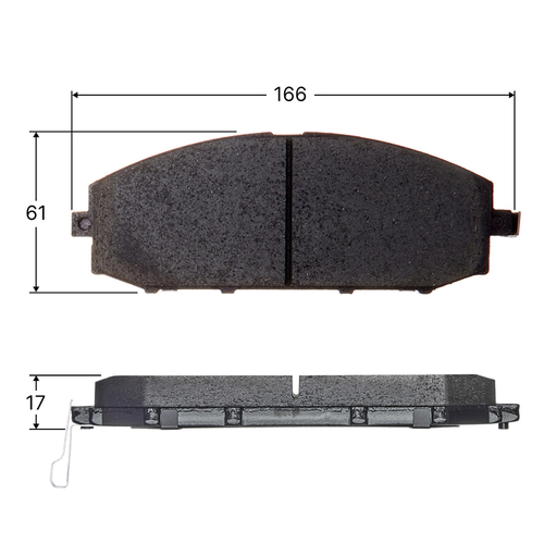 Колодки тормозные дисковые Avantech передние (противоскрипная пластина в компл.) Замена для арт. AV731 AV1055