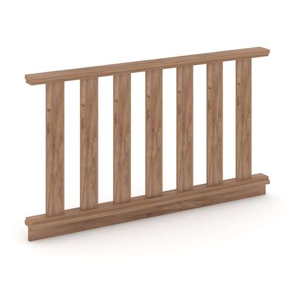 Kodex Барьер для зала суда KD.BZ-15 Дуб Табак 1500*100*850