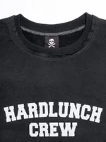 Толстовка Hardlunch Crew с коротким рукавом темно-серая