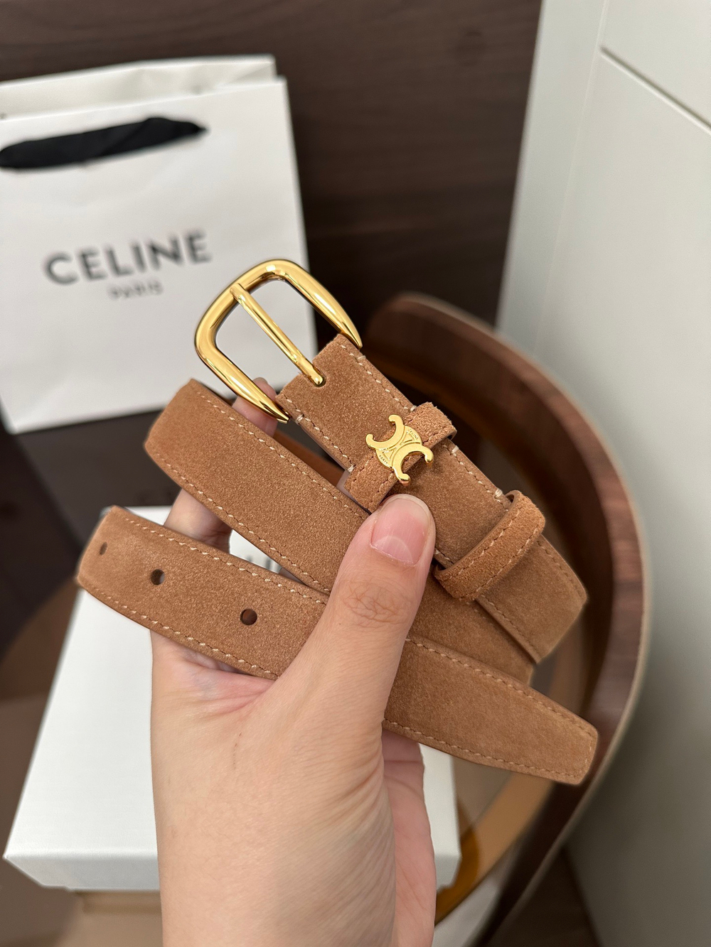 Ремень VIVIENNE замшевый