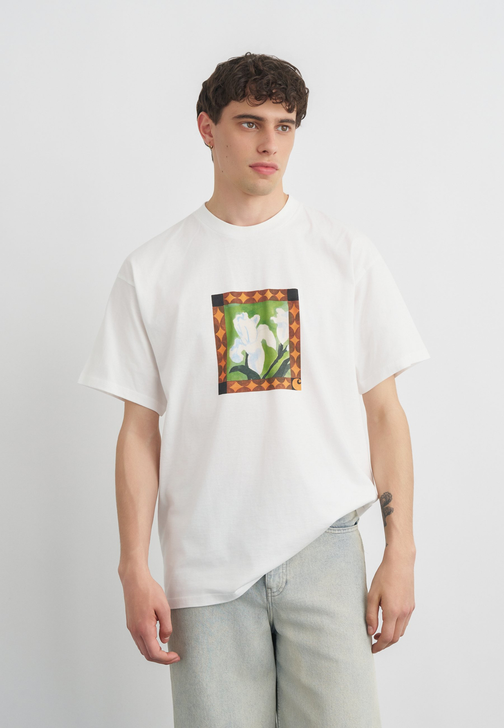 Carhartt WIP JULIA KLENOVSKY - Футболка с принтом - Белый