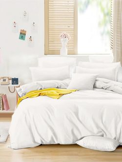 Простынь на резинке бязь Сказка "White" 160x200 см