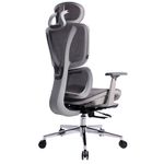 Кресло BRABIX PREMIUM "Evolution ER-700", подножка, слайдер, синхромеханизм, сетка, серое, 532948