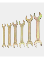 Набор рожковых ключей REXANT 6-17 мм, 6 шт желтый цинк 12-5843-2