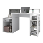 Стол компьютерный Лайф белый/бетон