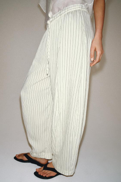 ZARA БРЮКИ BARREL — ZW COLLECTION, ПОЛОСКИ