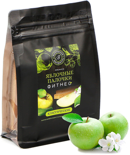 Яблочные палочки Фитнес без сахара Вологодская Мануфактура 150г