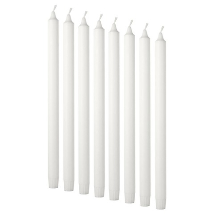 IKEA JUBLA  (ИКЕА ЙУБЛА)  -  Свеча без ароматизатора, белая, 35 см