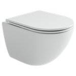 Унитаз подвесной Ceramicanova Alba торнадо 3.0 сиденье микролифт белый CN11005T