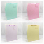 Пакет подарочный 40х55х20см Премиум однотонный в рамке (Микс)